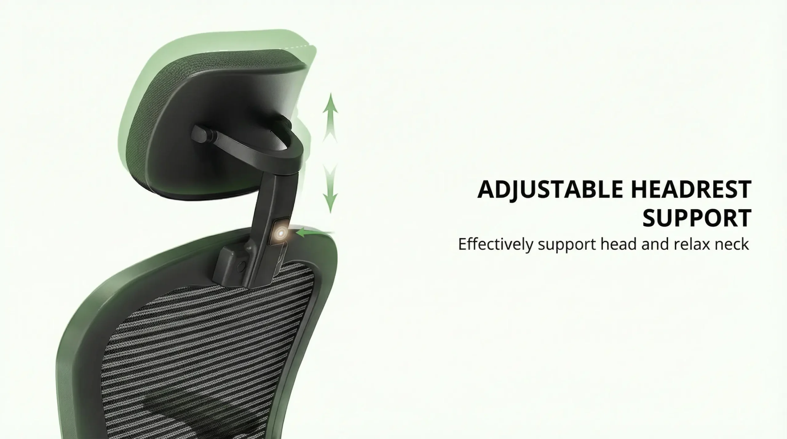 OTKATY chair adjustable headrest support