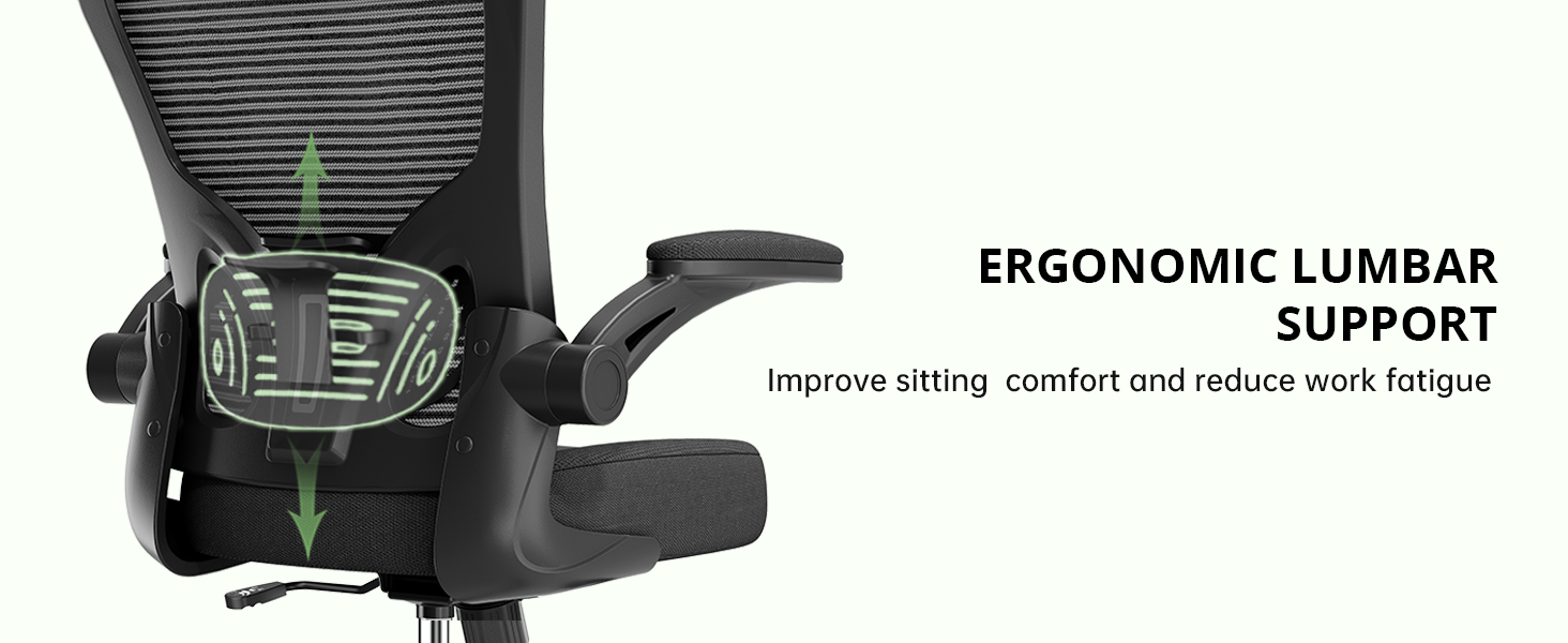 OTKATY chair adjustable headrest and lumbar support